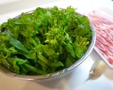 菜の花の豚肉巻き作り方1写真