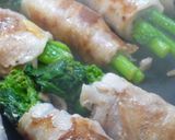 菜の花の豚肉巻き作り方6写真