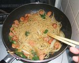 カレー風味ナポリタン作り方4写真
