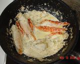 ★タラバガニのクリームソース　パスタ★作り方2写真
