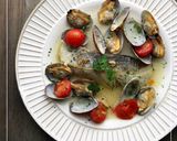 フライパンでお店の味！アクアパッツァ♪作り方7写真