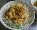 とろっとろ♪温玉のせキムチ納豆どん作り方5写真
