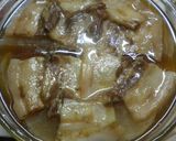 Ｒレンジでおかず（豚バラと大根煮）作り方5写真
