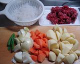 土鍋で肉じゃが!作り方1写真