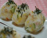 すし太郎✿炒り卵入りのおにぎり作り方5写真