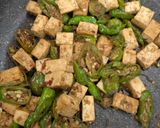 ししとうと豆腐のピリ辛マーボー風作り方4写真
