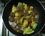 こんにゃくとアボカドのごま味噌炒め作り方4写真