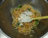 菜の花とジャガイモのガレット作り方3写真