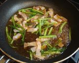 春菊とベーコンの☆和風パスタ☆作り方4写真
