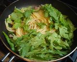 春菊とベーコンの☆和風パスタ☆作り方5写真