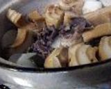 土鍋で煮物＠麩と牛肉大根作り方2写真