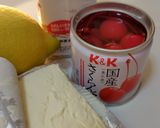 日本酒香るチェリーレアチーズケーキ作り方1写真