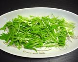 焼肉、中華に添えて☆水菜とキムチのサラダ作り方1写真