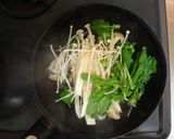 *菜の花ときのこ炒め*作り方3写真