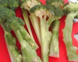 茎まで食べるブロッコリーのベーコン巻き作り方1写真