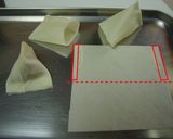 ツナカレーのテトラ春巻き作り方5写真