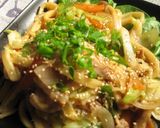 我が家の焼きうどんはマヨ醤油味作り方7写真