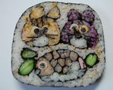 鯛と２にゃんの飾り巻き寿司作り方9写真