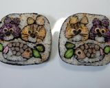 鯛と２にゃんの飾り巻き寿司作り方10写真