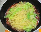 簡単！温野菜キャベツ入りトマトパスタ。作り方5写真