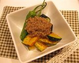 そぼろで☆彩り野菜の素揚げあんかけ作り方5写真