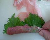 豚肉とシソの肉巻き　しょうが風味作り方2写真