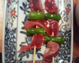 砂肝としし唐の串焼き！ねぎ塩のせ！作り方1写真