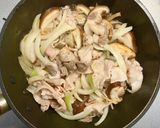 豚バラ肉と小松菜と椎茸と納豆の味噌炒め作り方5写真