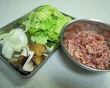 豚ひき肉でホイコーロー(*^^)v作り方1写真