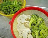 花野菜の天ぷら♢梅風味作り方1写真