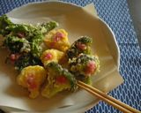 花野菜の天ぷら♢梅風味作り方7写真