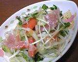 市販のドレで✿生ハムマリネサラダ作り方4写真