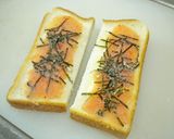 大葉薫る✿明太トースト作り方1写真