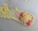 ✿ฺ豚こまと切干大根の白菜ﾁｰｽﾞﾛｰﾙ作り方5写真