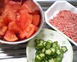 スピードレシピ✿トマトと豚ひきの丼作り方3写真