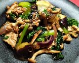 【野菜消費！】豚肉とナス🧧旨酸あん炒め🐼作り方8写真