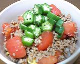 スピードレシピ✿トマトと豚ひきの丼作り方7写真