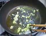 水菜とベーコンの豆乳クリームスパゲティー作り方3写真