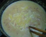 水菜とベーコンの豆乳クリームスパゲティー作り方7写真