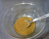 菜の花の簡単ごま酢和え*作り方1写真