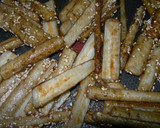 ♫焼ごぼうの甘酢和え♫作り方5写真
