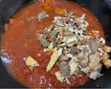 フライパンで作るブリあらのトマト煮作り方6写真