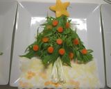 ☆水菜で☆クリスマスツリーサラダ作り方5写真