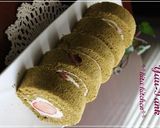 ひな祭りカラー♪苺と桜の抹茶ロールケーキ作り方28写真