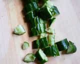 きゅうりと納豆の辛味炒めのせご飯作り方2写真