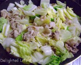 白菜と豚肉のオイスターソース炒め作り方2写真
