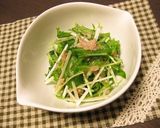 シャキシャキ☆水菜とツナで簡単サラダ☆作り方4写真