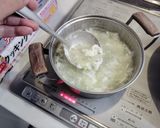 白菜と大根の卵白スープ作り方3写真