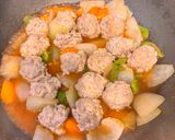 豚こまで肉団子☆揚げない酢豚作り方9写真