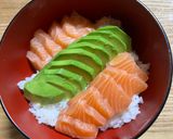 簡単☆サーモンとアボガドのポキ丼作り方4写真